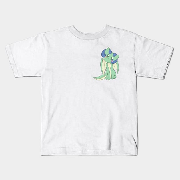 Lil Green Dragon Kids T-Shirt by AnimePaige